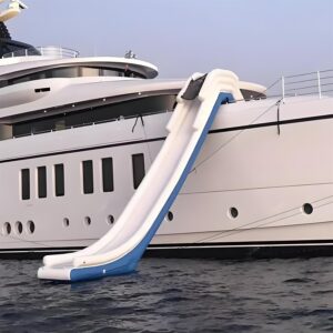 Eilketdo Customized Water Inflatable Yacht Slide Boat with Protective Net and Air Pump